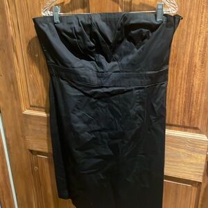 New york and company black cotton dress